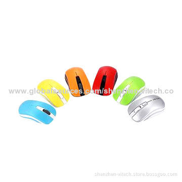 New 2.4GHz USB Optical 4D Wireless Computer Mice, Various Colors Can be Chosen